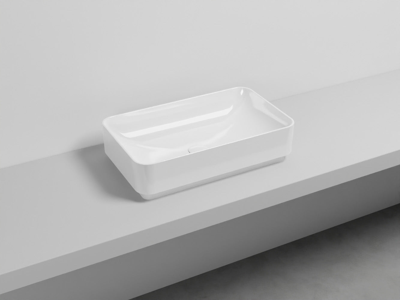 # LAVABO RETTANGOLARE 60 MARE - CIELO lavandino da appoggio dalle linee pure ed esseenziali