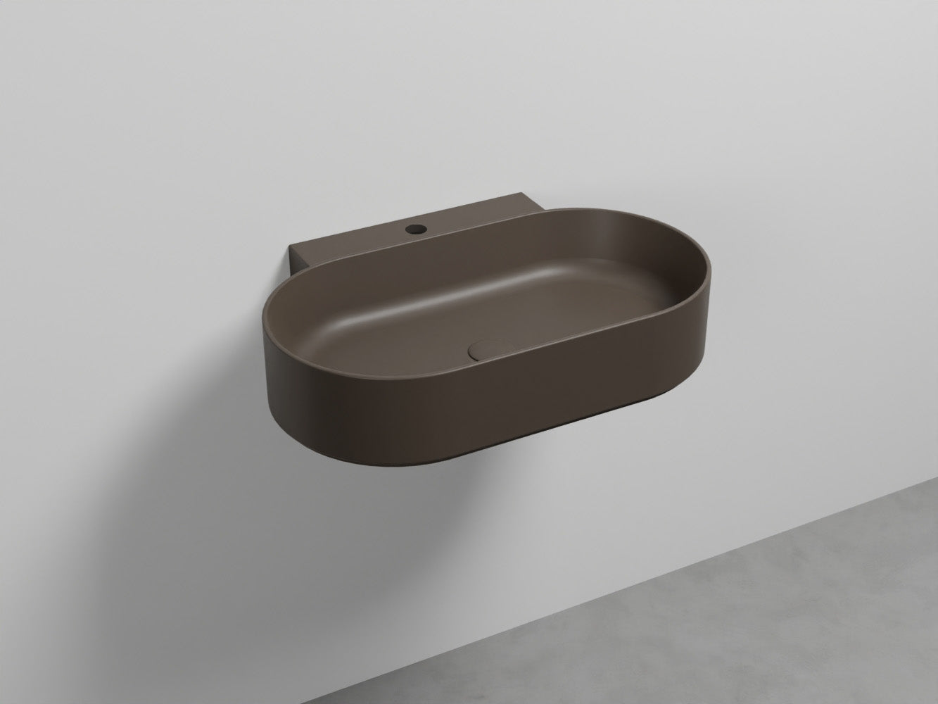 # LAVABO SOSPESO MARE OVALE MONOFORO 70 - CIELO lavandino moderno dalle linee pure ed essenziali
