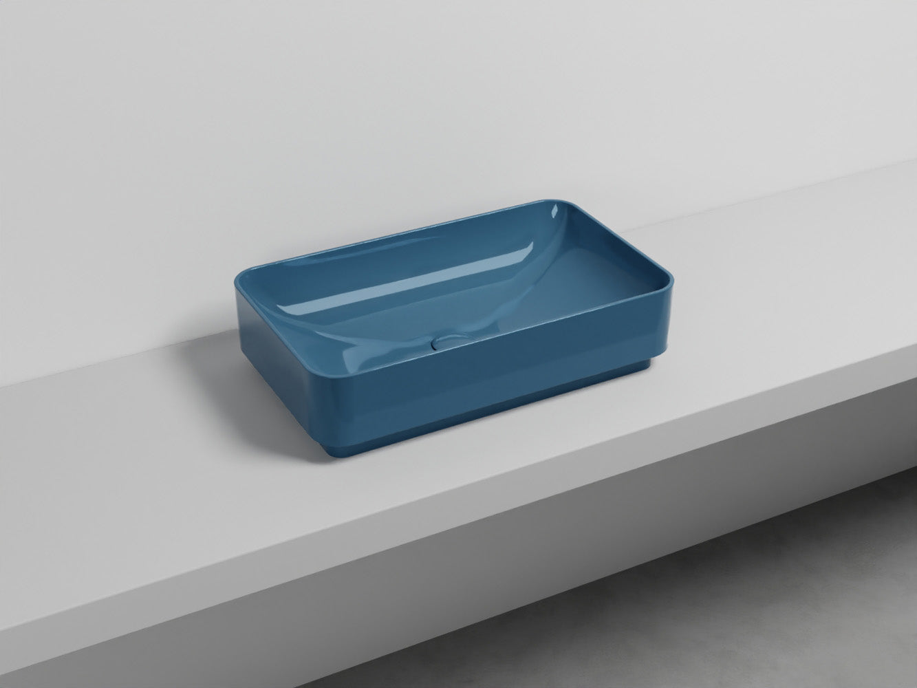 # LAVABO RETTANGOLARE 60 MARE - CIELO lavandino da appoggio dalle linee pure ed esseenziali