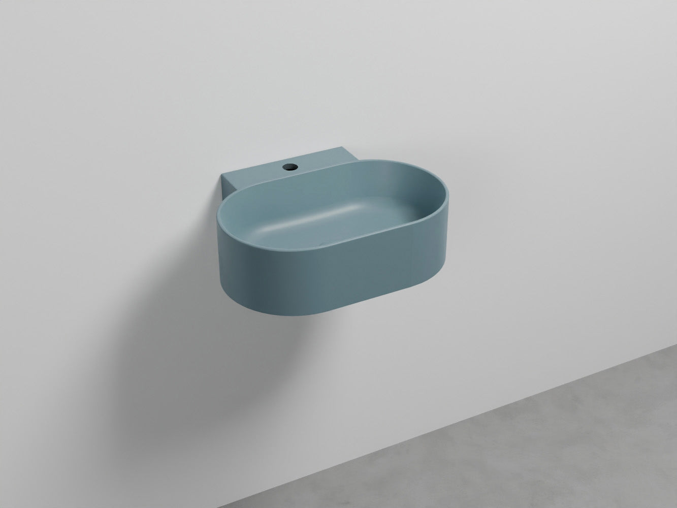 # LAVABO SOSPESO MARE OVALE MONOFORO 50 - CIELO lavandino monoforo per bagno in ceramica