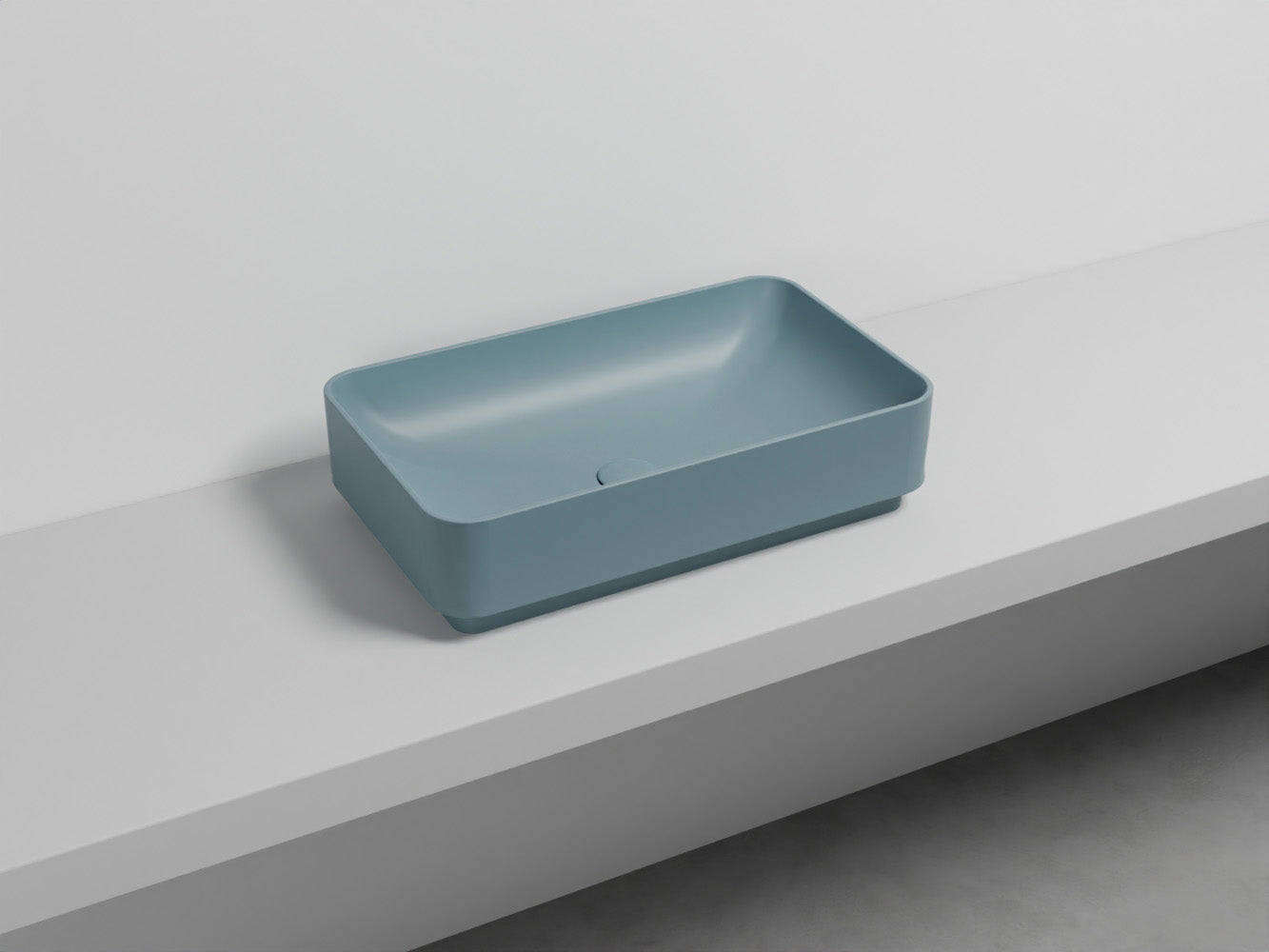 # LAVABO RETTANGOLARE 60 MARE - CIELO lavandino da appoggio dalle linee pure ed esseenziali