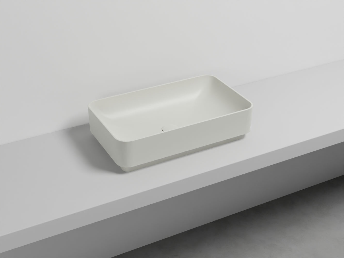 # LAVABO RETTANGOLARE 60 MARE - CIELO lavandino da appoggio dalle linee pure ed esseenziali
