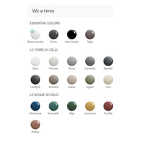 # WC A TERRA OTIS in ceramica - CIELO sanitario di design moderno dotato di scarico bifunzionale