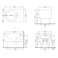 # WC A TERRA OTIS in ceramica - CIELO sanitario di design moderno dotato di scarico bifunzionale