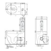 # WC MONOBLOCCO SMILE MINI - CIELO water compatto filo parete per bagno un capolavoro di design italiano