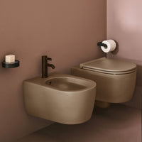 # WC SOSPESO 53 SENZA BRIDA SMILE in ceramica - CIELO vaso senza bordo interno per una pulizia estremamente più semplice, rapida ed efficace.