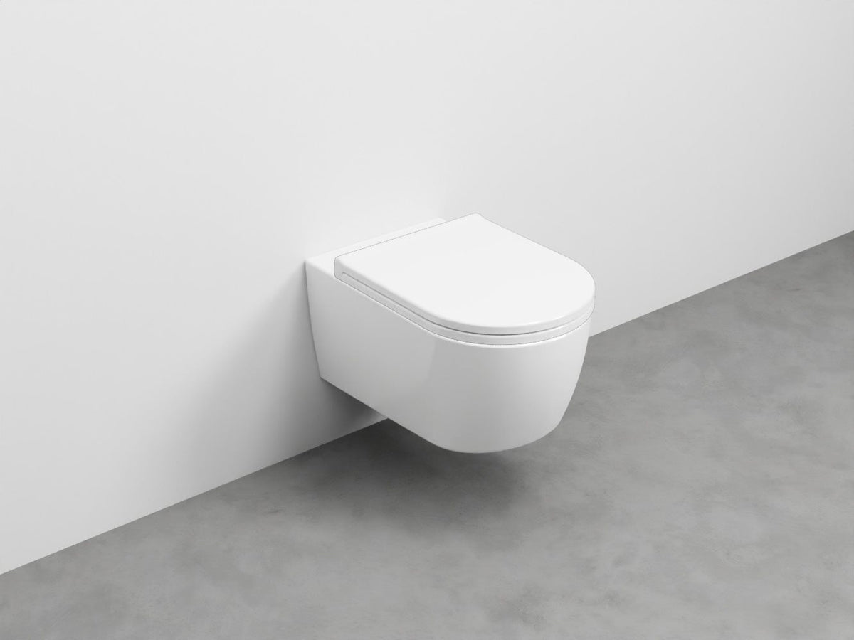 # WC SOSPESO 53 SENZA BRIDA SMILE in ceramica - CIELO vaso senza bordo interno per una pulizia estremamente più semplice, rapida ed efficace.