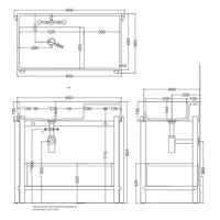 # LAVABO PLINIO 85 CON CASSETTO in ceramica - CIELO finiture pregiate e stile moderno per bagno di lusso