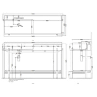 # LAVABO PLINIO 140 CON PIANO in ceramica - CIELO finiture pregiate e stile moderno per bagno di lusso