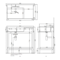 # LAVABO PLINIO 85 CON PIANO in ceramica - CIELO finiture pregiate e stile moderno per bagno di lusso