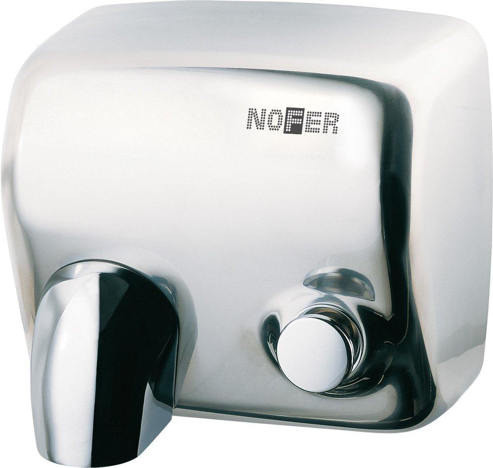 Asciugamani Nofer Cyclon 01100.B acciaio inox lucido con pulsante