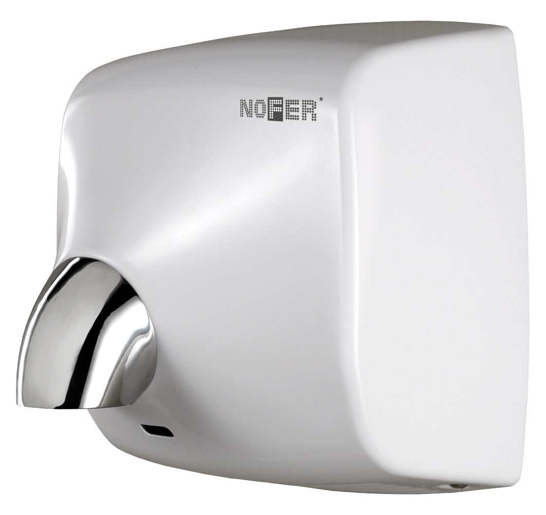 Asciugamani Nofer Windflow 01151.W acciaio bianco