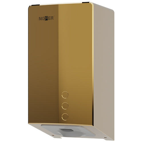 Asciugamani elettrico Nofer Fuga Evo 01831.PG oro lucido PVD