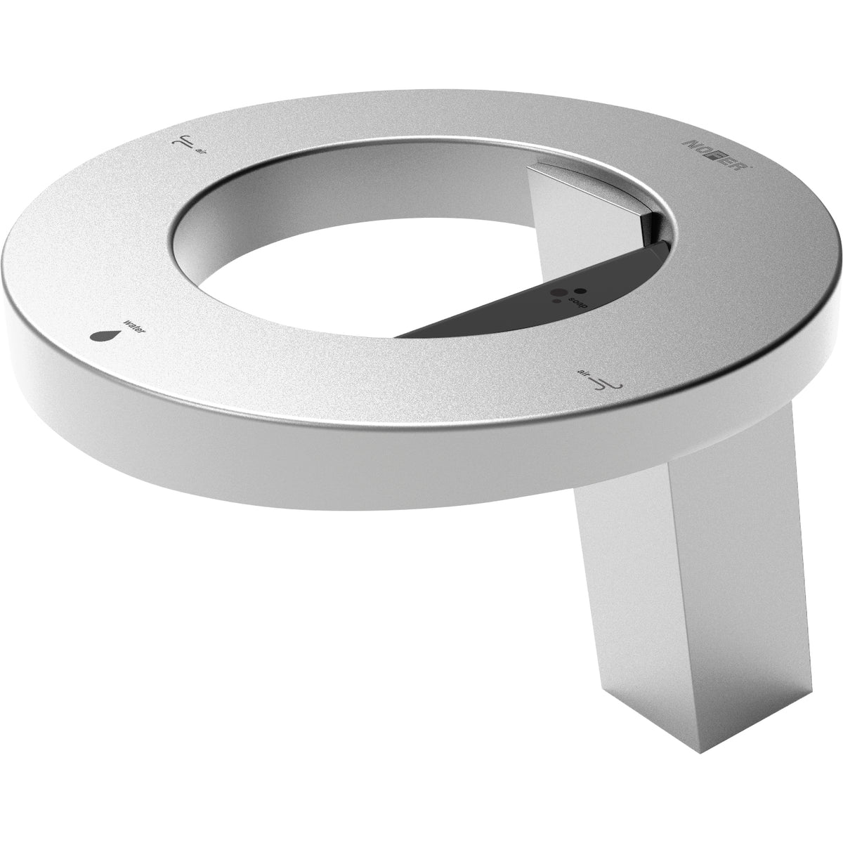 Sistema lavabo Nofer Concept3 finitura cromo lucido, codice 01901.B