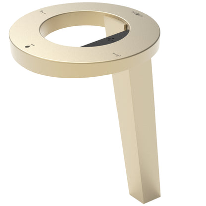 Sistema lavabo Nofer Concept3 pie alto finitura oro anodizzata, codice 01902.GD