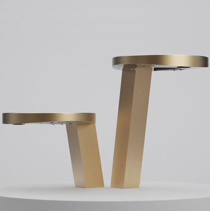 Nofer Concept3 pie alto oro 01902.GD, dettaglio colonna e modulo di controllo