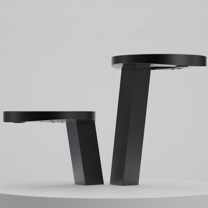Nofer Concept3 pie alto nero 01902.N, dettaglio colonna e modulo di controllo