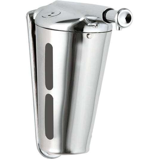 Dosatore sapone conico Nofer 360 ml acciaio inox lucido 03003.B