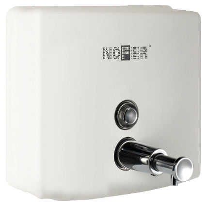 Dosatore sapone quadrato Nofer 1200 ml bianco 03004.W