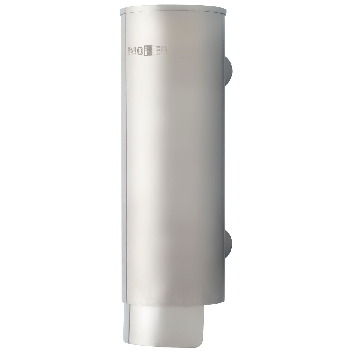 Dosatore sapone cilindrico Nofer 300 ml acciaio satinato 03024.S