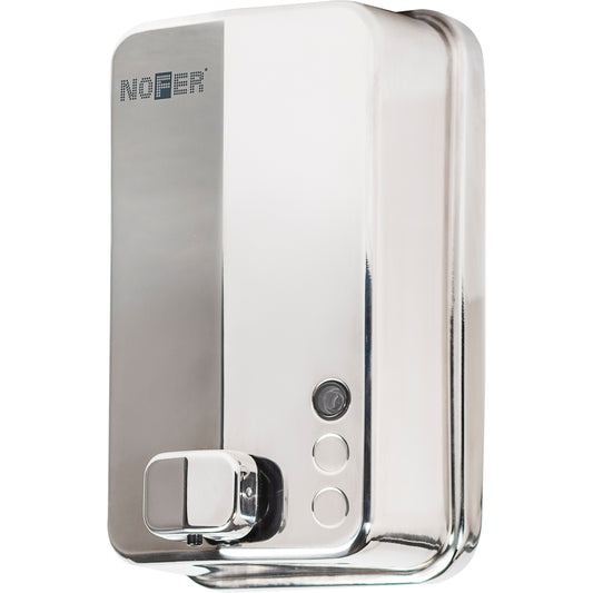 Dosatore sapone Nofer Inox Evo acciaio lucido 03050.B