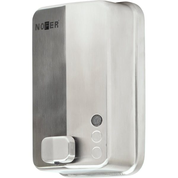 Dosatore sapone Nofer Inox Evo acciaio satinato 03050.S
