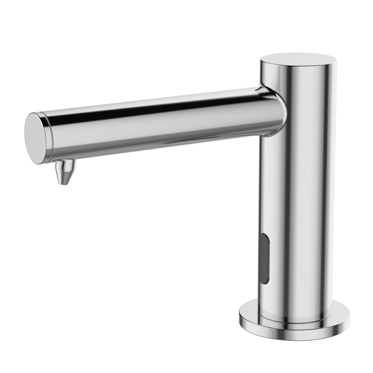 Dosatore sapone da piano Nofer con erogatore lungo cromato 03114.B