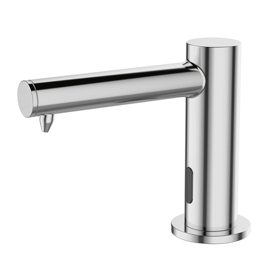 Dosatore sapone da piano Nofer con erogatore lungo cromato 03114.B
