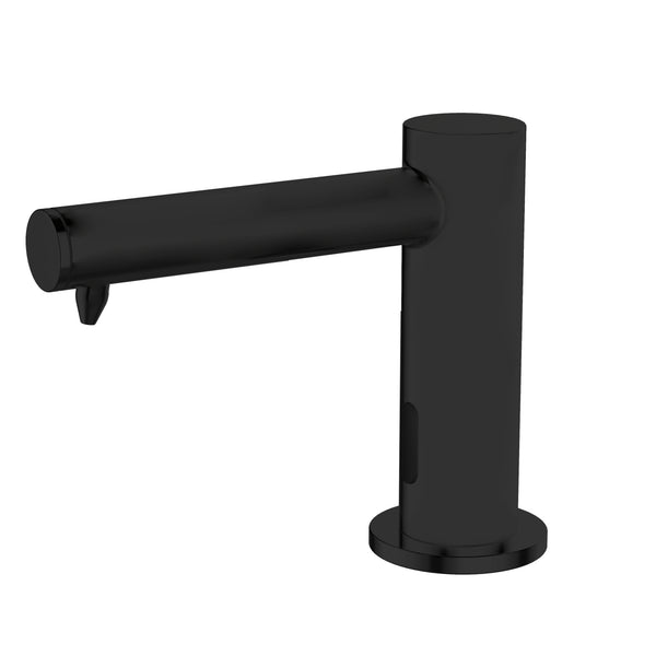 Dosatore sapone da piano Nofer con erogatore lungo nero 03114.N