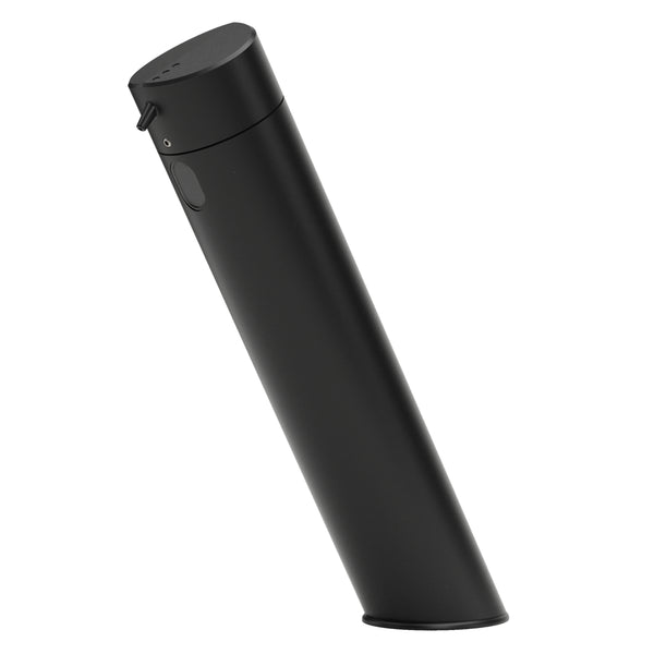 Dosatore sapone laser Nofer da piano nero 03312.220.N