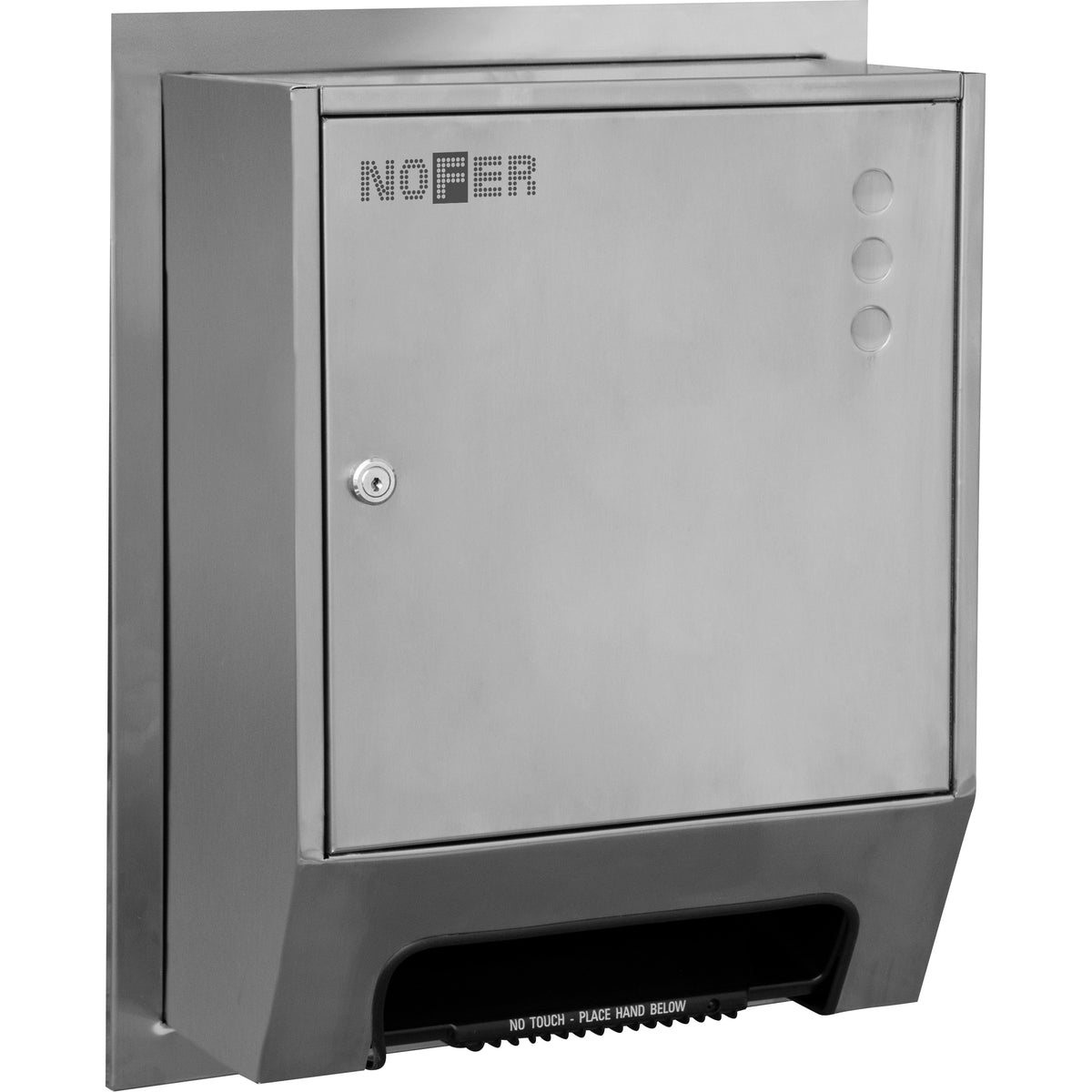 Dispenser asciugamani Nofer 04035.REC.S acciaio satinato semincasso