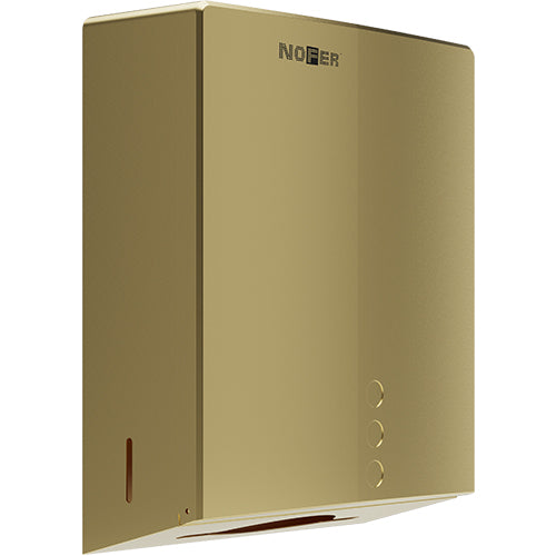 Dispenser asciugamani carta Nofer Tissue Evo oro spazzolato PVD 04046.G