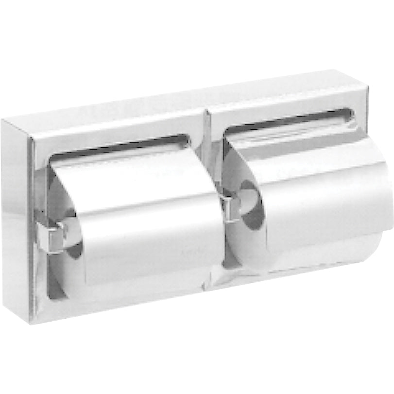 Portarotolo doppio orizzontale Nofer acciaio inox 05008.B