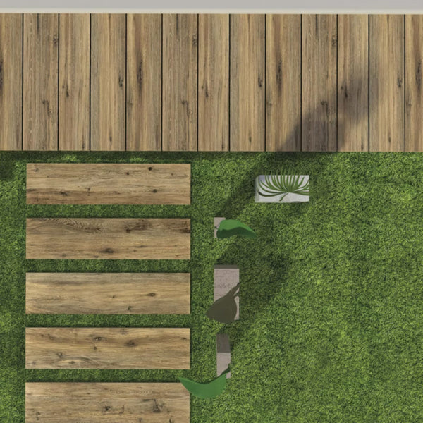 CHALET SAVOIA ITALIA Piastrelle in gres porcellanato effetto legno 20×120 cm per pavimenti interni ed esterni