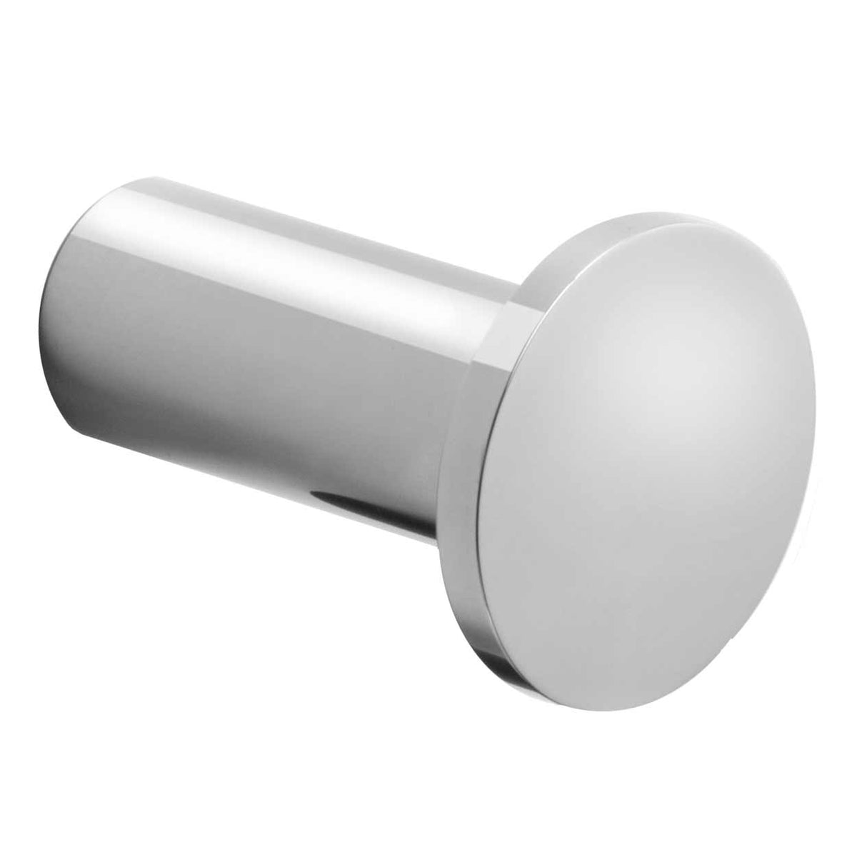 Gancio appendiabiti tondo Nofer 16873.B acciaio inox lucido