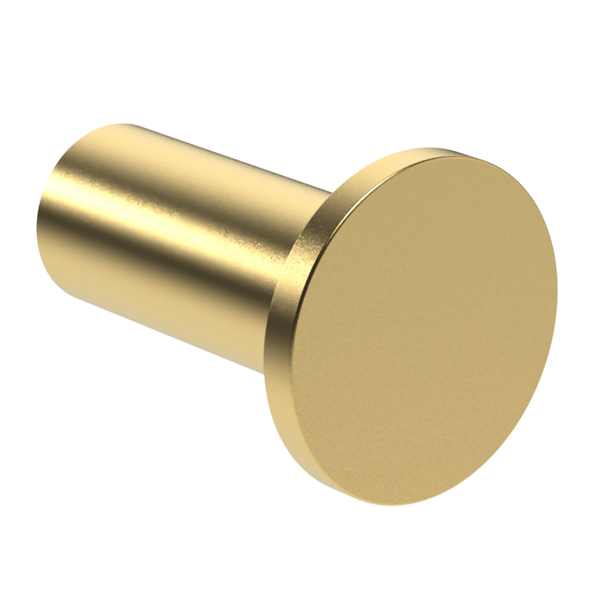 Gancio appendiabiti tondo Nofer 16873.G oro spazzolato PVD