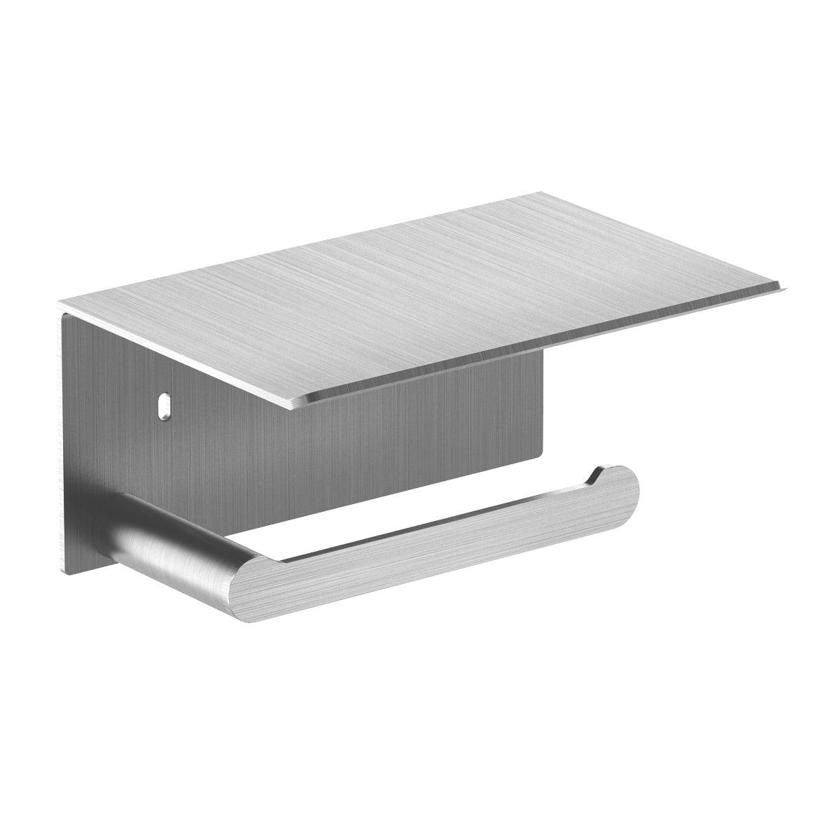 Portarotolo con coperchio Nofer 16876.S acciaio inox satinato