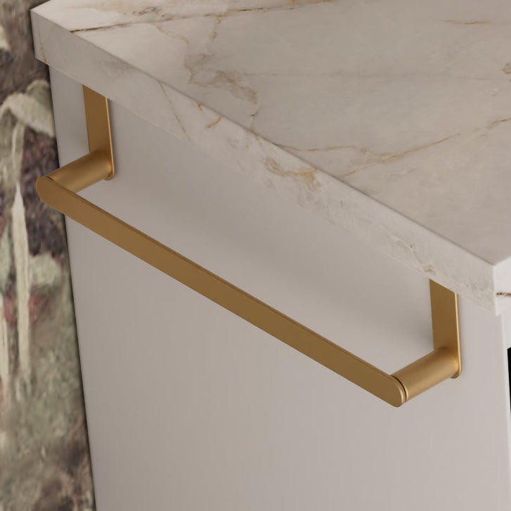 Portasalviette laterale per mobile Nofer 16882.G oro spazzolato PVD