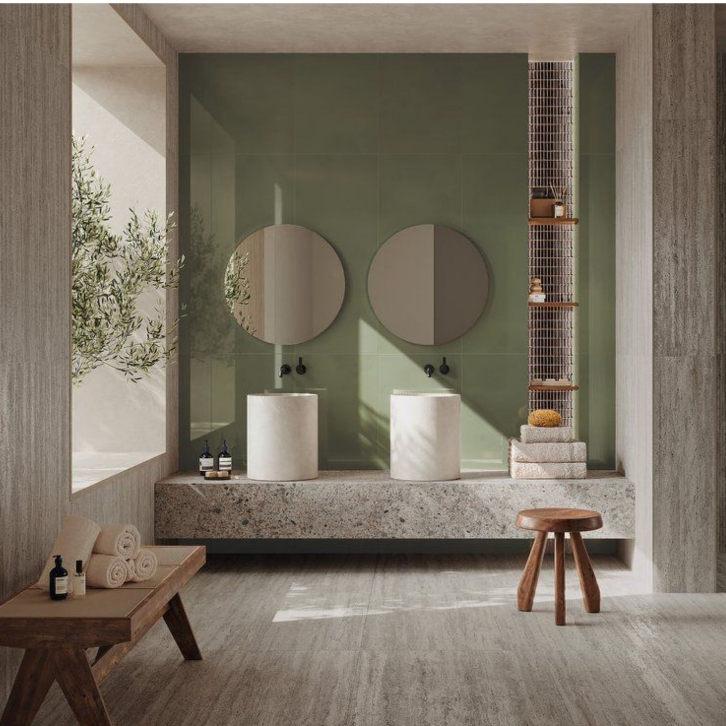 # MATERIA RIVESTIMENTI - FAP CERAMICHE rivestimenti materici per ambienti residenziali orientati alla materia