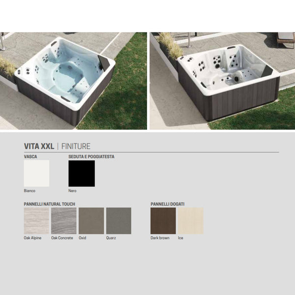 # MINIPISCINA IDROMASSAGGIO VITA XXL SPA - NOVELLINI Vasca per Home SPA da esterno