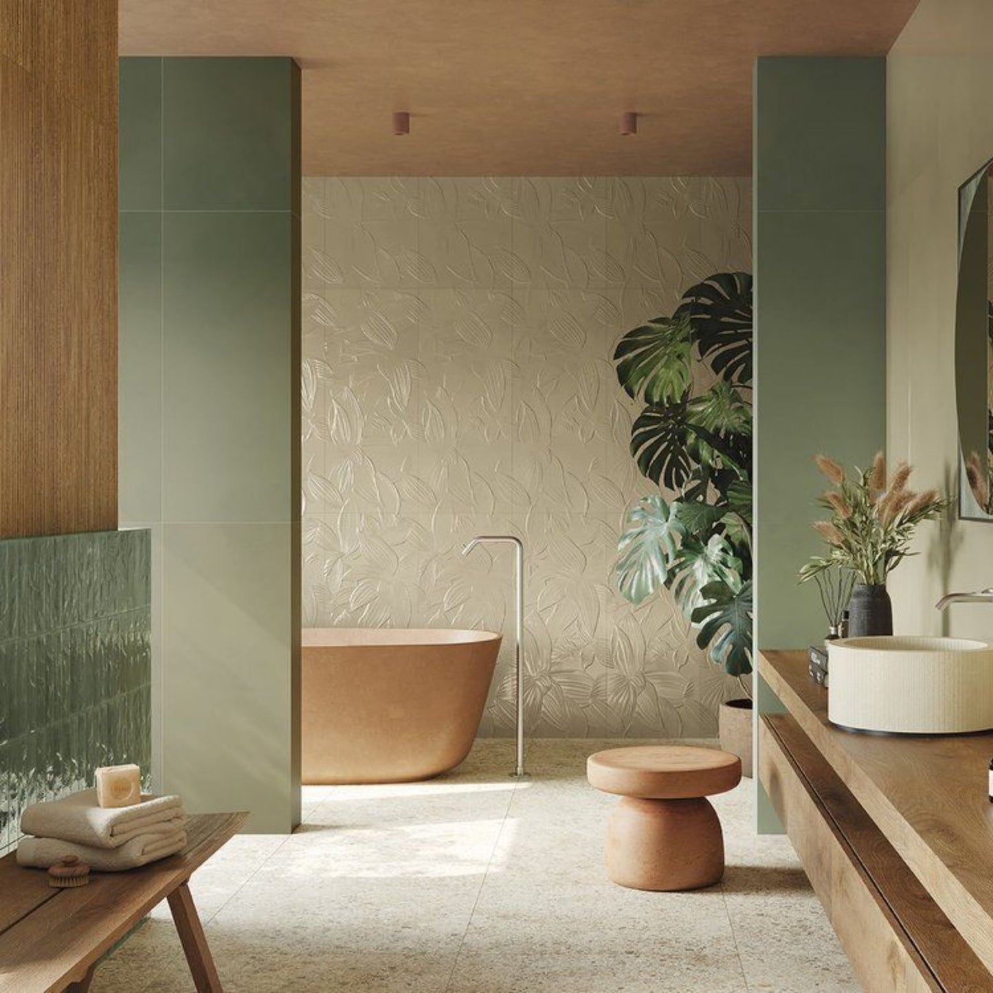 # MATERIA RIVESTIMENTI - FAP CERAMICHE rivestimenti materici per ambienti residenziali orientati alla materia