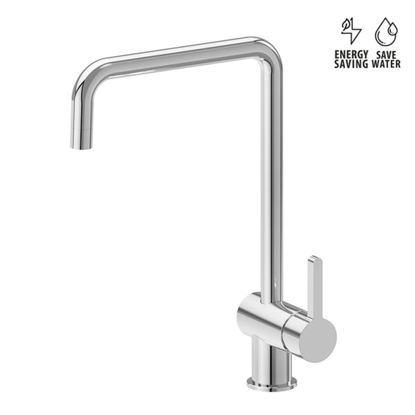 Newform Ergo Miscelatore Lavello Cucina con Bocca Girevole e Doccia Estraibile Doppio Getto