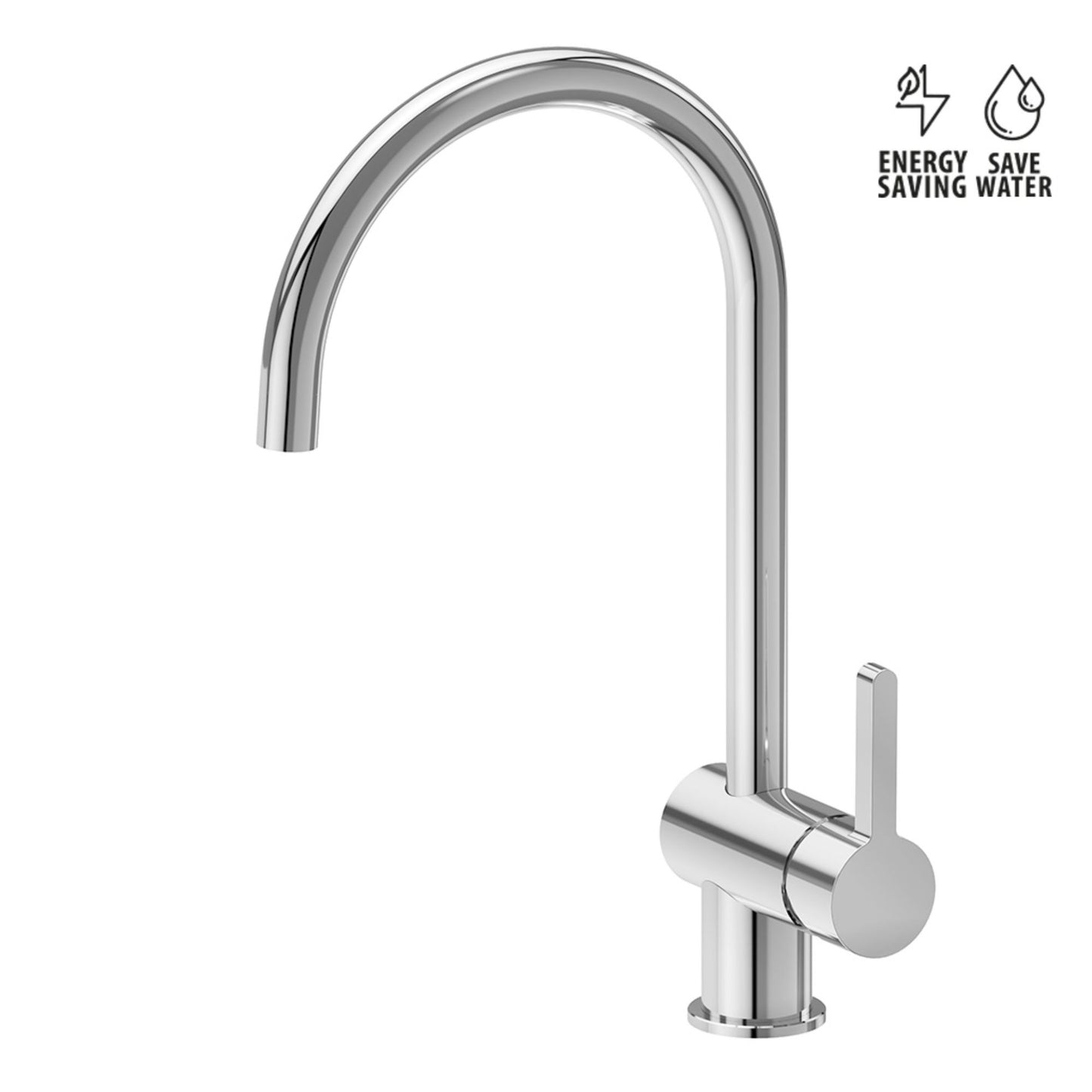 Newform Ergo Miscelatore Lavello Cucina con Bocca Girevole e Doccia Estraibile Doppio Getto