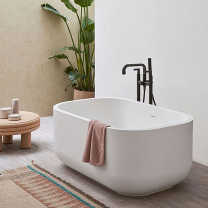 # VASCA DA BAGNO DAFNE IN SOLID SURFACE - CERAMICA CIELO design compatto e finiture opache di pregio