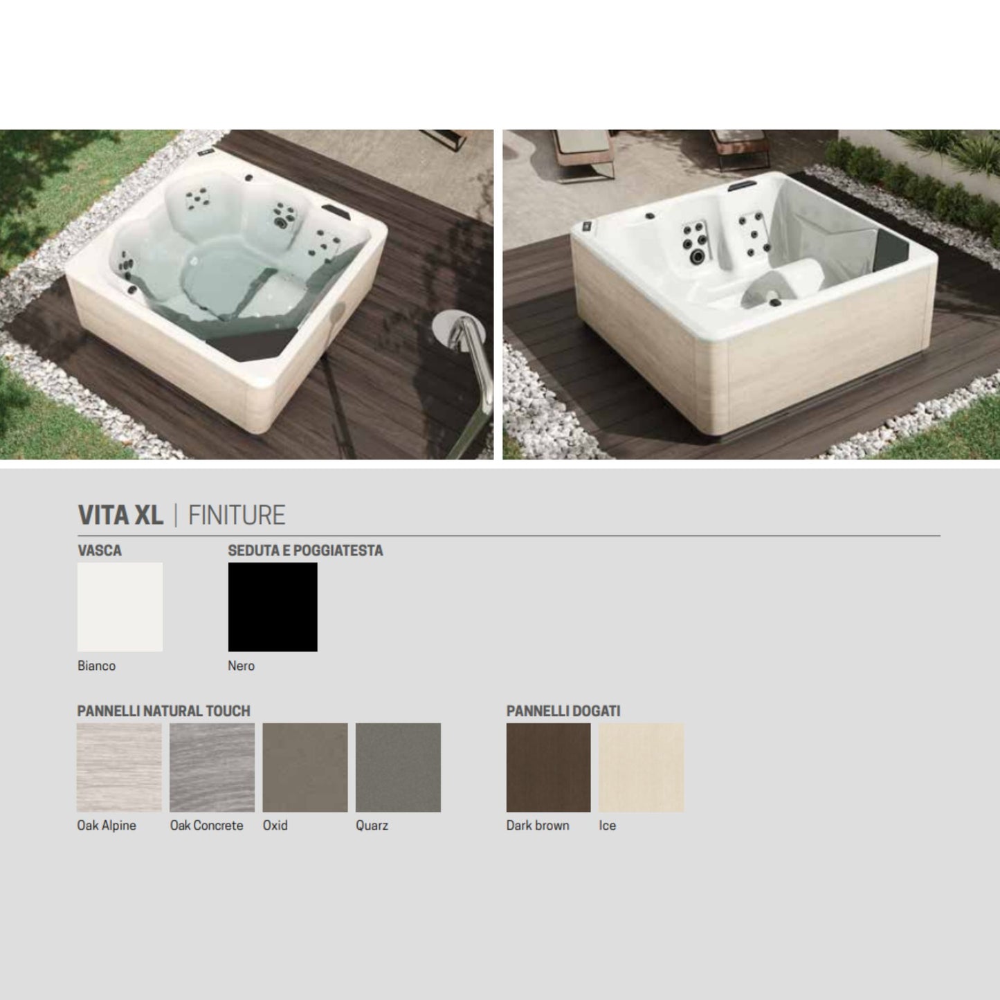 # MINIPISCINA IDROMASSAGGIO VITA XL SPA - NOVELLINI Vasca per Home SPA da esterno