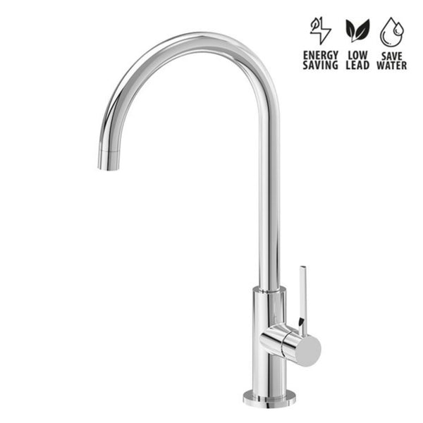 Miscelatore Cucina Newform Maki Design Moderno per Lavello in Acciaio Inox
