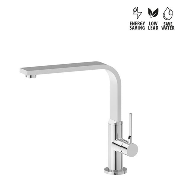 Miscelatore Cucina Newform Maki Design Moderno per Lavello in Acciaio Inox