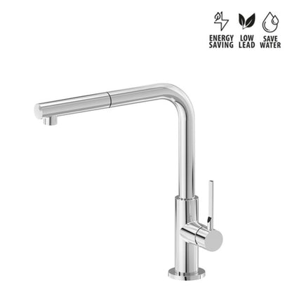 Miscelatore Cucina Newform Maki Design Moderno per Lavello in Acciaio Inox