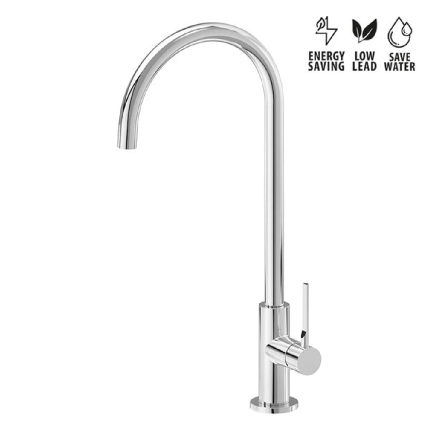 Miscelatore Cucina Newform Maki Design Moderno per Lavello in Acciaio Inox