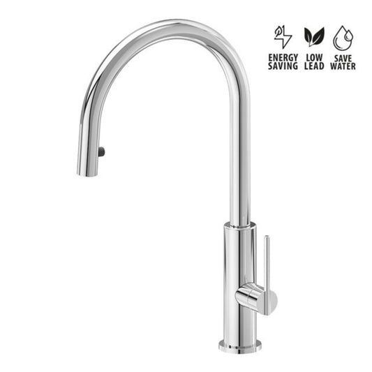Miscelatore Cucina Newform Konbu Design Moderno Finiture Soft Maple Eucalypt e Cortex Alta Qualità